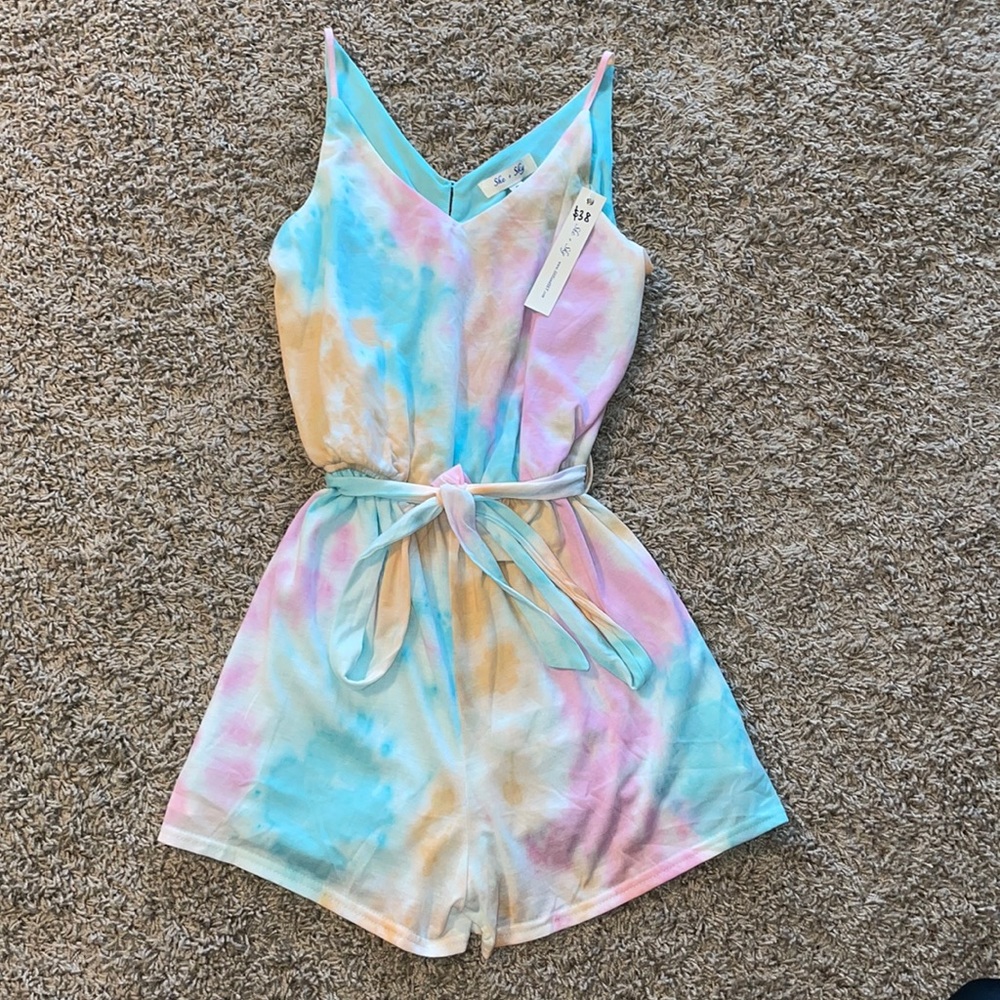 Tie dye romper